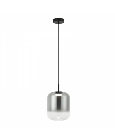 12W LED pakabinamas šviestuvas, matinės juodos/dūmų sp., 3000K, 23214