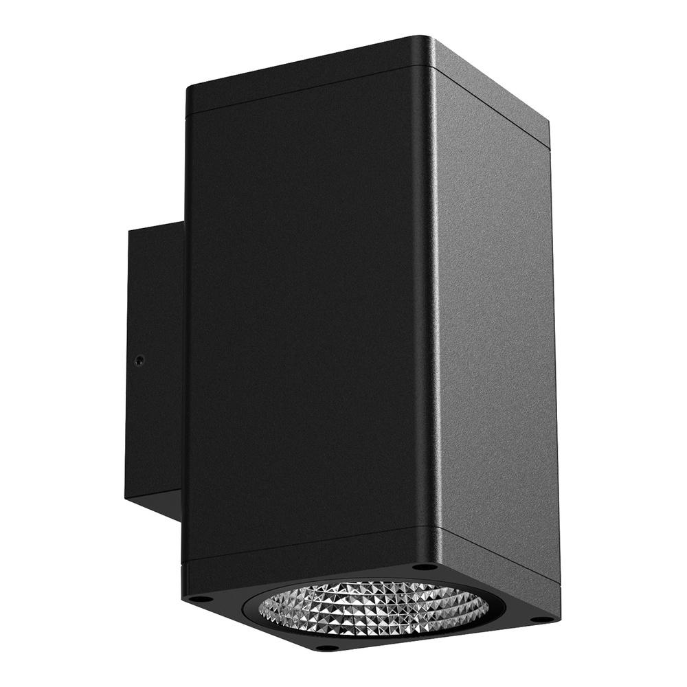 12W LED sieninis fasado šviestuvas SPOT SQUARE, juodas, 4000K, 60°, IP65