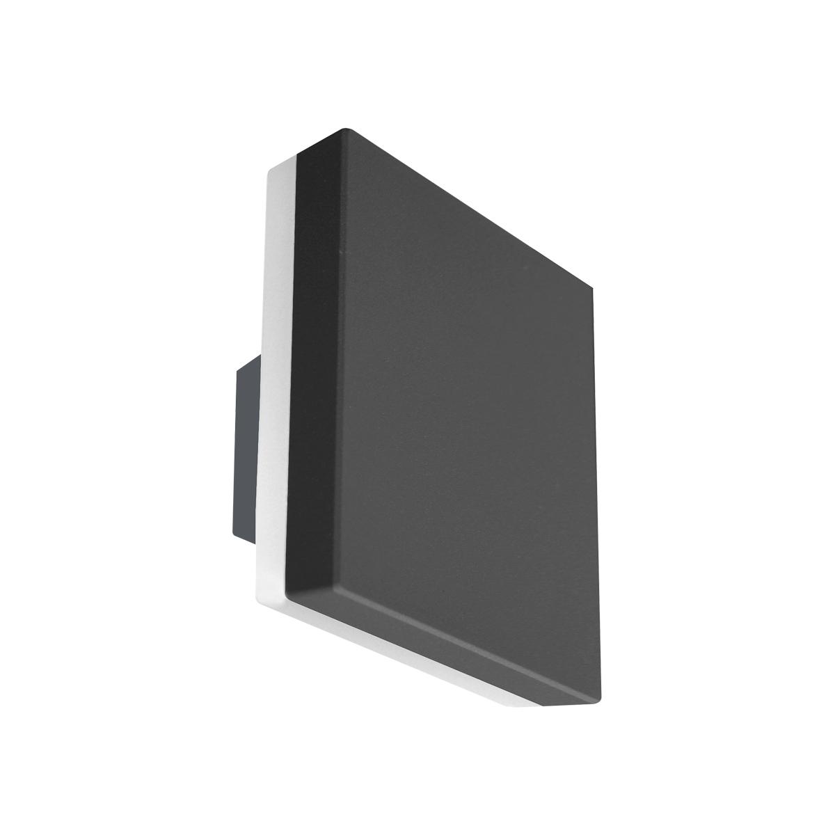 12W LED sieninis fasado šviestuvas VIANO, juodas, 4000K