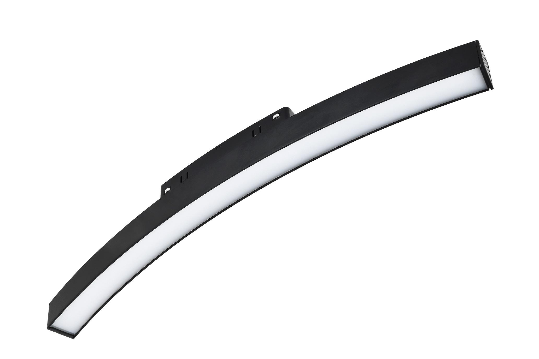 12W LED šviestuvas į magnetines sistemas VIOKEF MAGNETIC CURVY, juodas, 3000K, 4282100