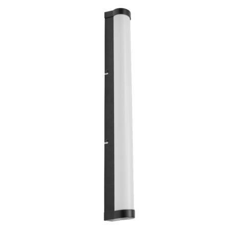 12W LED veidrodžio šviestuvas OBRIS TUBE, juodas, 3000/4000K, dimeriuojamas, IP44