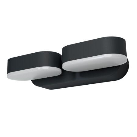 13,5W LED sieninis lauko šviestuvas ENDURA STYLE, tamsiai pilkas, 3000K, IP44
