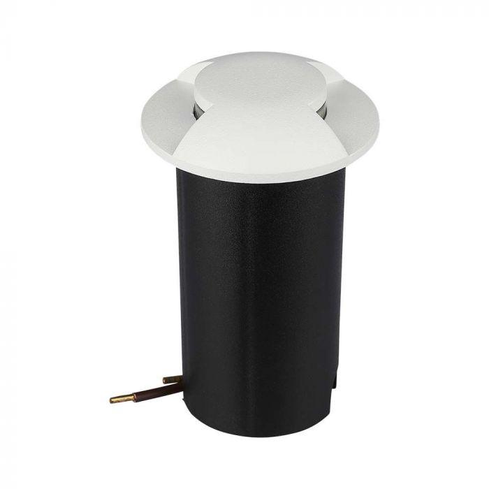 1W LED įmontuojamas grindinio šviestuvas, baltas, 3000K, IP67 - Image 2