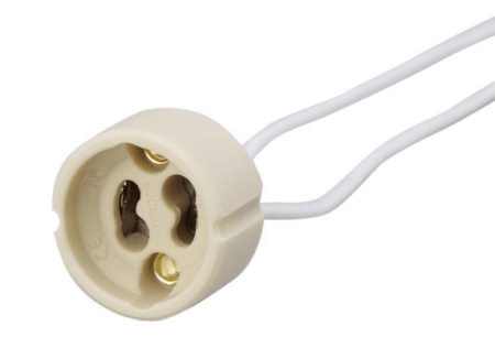 Lizdas lemputei GU10, keramikinis, 220V