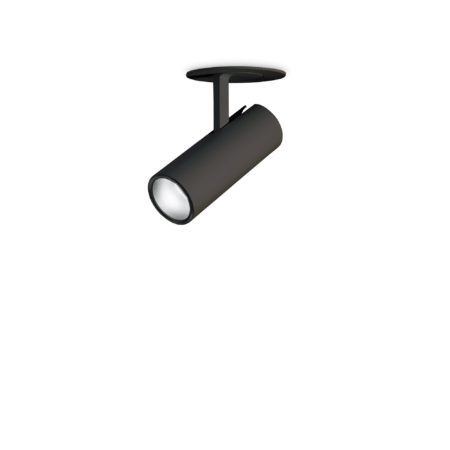 13W LED įleidžiamo montavimo šviestuvas PLAY, juodas, 4000K, reguliuojamas, 370866