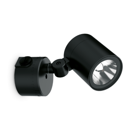 13W LED sieninis fasado šviestuvas O-ZONE, juodas, 3000K, IP66, 337548