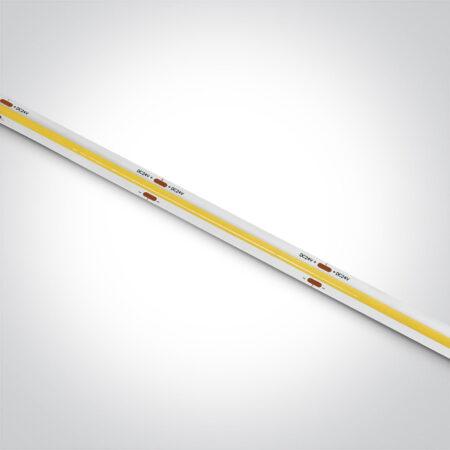 14,5W/m COB LED juosta, 24V, IP20, 480LED/m, 3000K, 5m ritė, 7846H/W