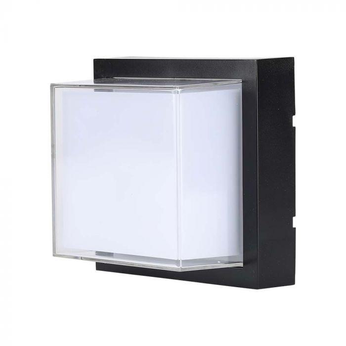 12W LED sieninis šviestuvas, juodas, 4000K, IP65 - Image 2