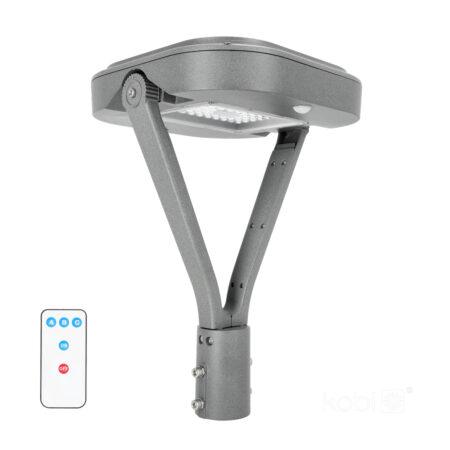 14W LED gatvės šviestuvas HYBRID, pilkas, 4000K, su judesio davikliu, IP65