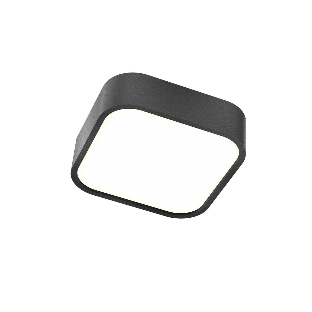 14W LED paviršinis šviestuvas SCREEN IP, juodas, 3000K, IP44, 01-2497 - Image 3