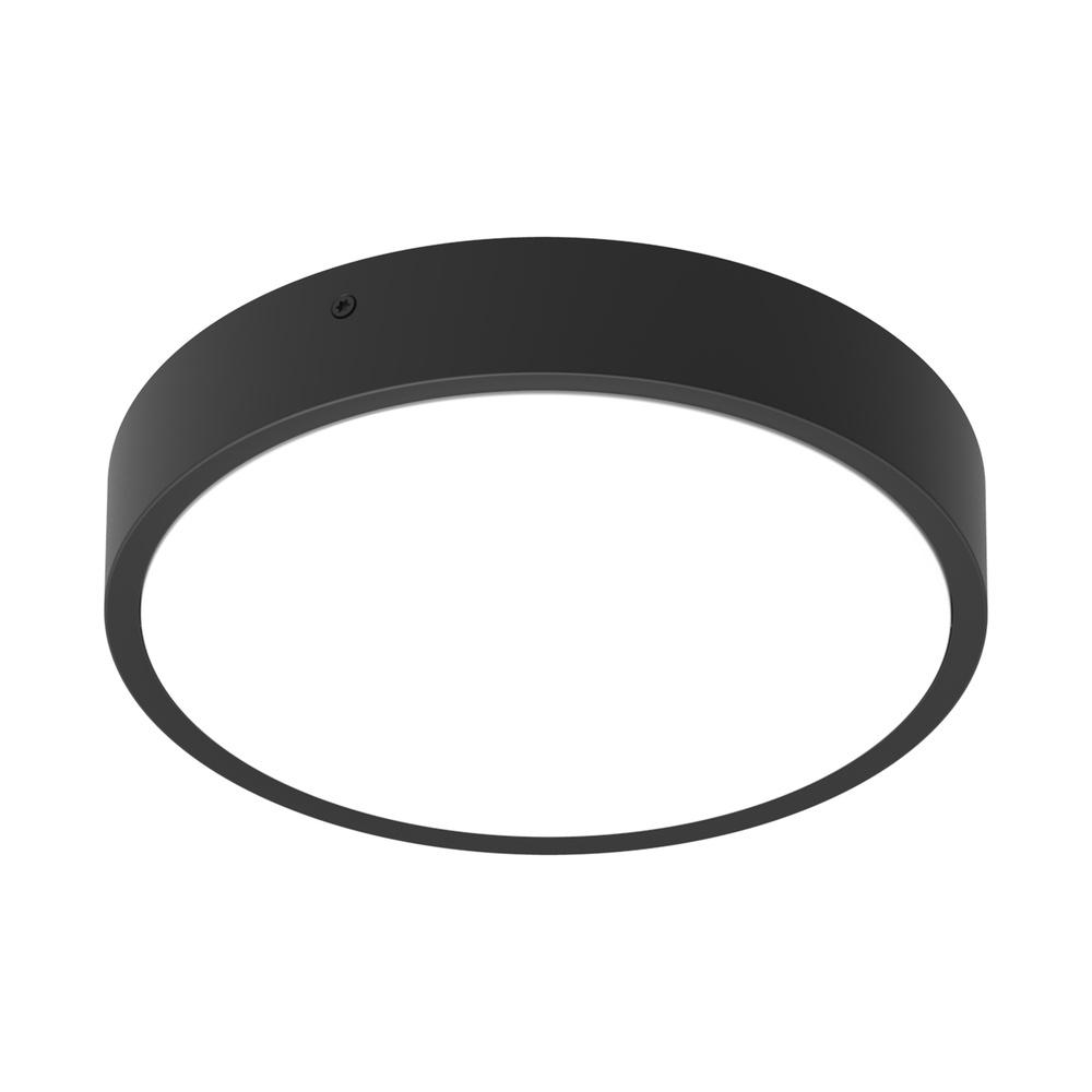 15,5W LED plafonas BULKHEAD ROUND, juodas, 4000K, 120°, IP65, DALI2