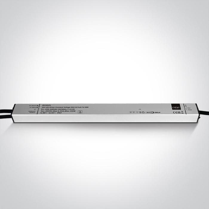 15-150W LED maitinimo šaltinis, 24V, DALI/PUSH, IP67, 89150VPL