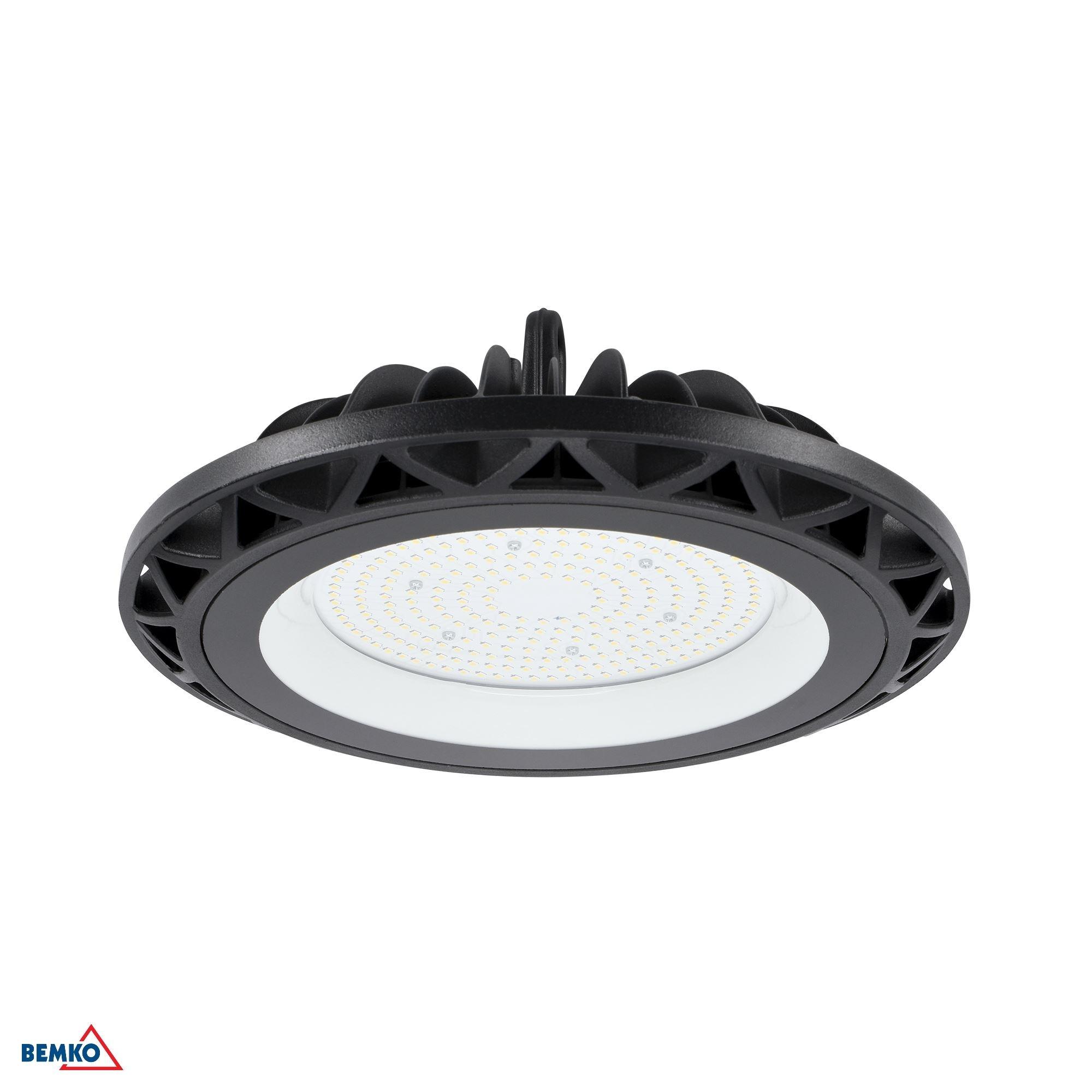 150W LED UFO šviestuvas VOYAGER, juodas, 4000K, IP65, 110°