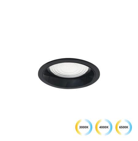 15W LED įleidžiamas šviestuvas LUIGI, juodas, 3000/4000/6500K, 4335001