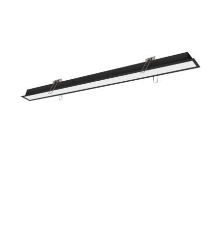 15W LED linijinis įleidžiamas šviestuvas SASA, juodas, 3000K, 580mm, 3917-03058-3-B-P-N