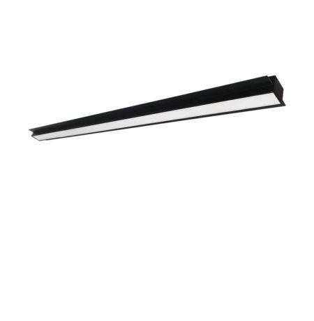 15W LED linijinis užglaistomas šviestuvas SASA, juodas, 3000K, 580mm, DALI, 3917-04058-3-B-P-D3