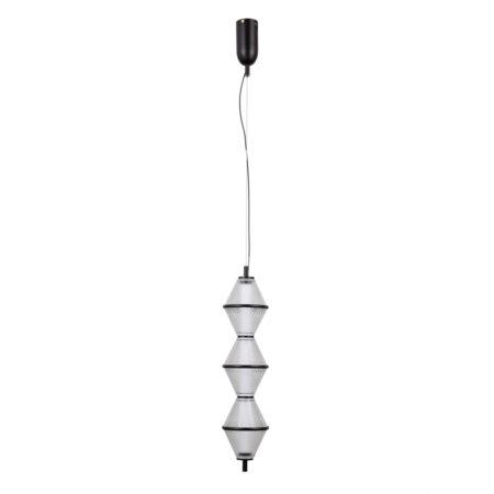 15W LED pakabinamas šviestuvas FUENTE, juodos sp./skaidrus, 3000K