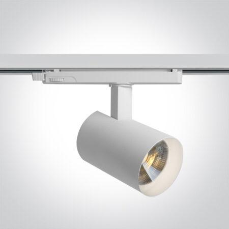 16/18/20/22W LED akcentinis šviestuvas į 3 fazių bėgelius, baltas, 3000/3500/4000K, 65670BT/W/V