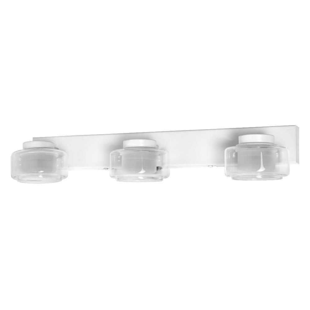 16,5W LED sieninis vonios šviestuvas ORBIS FLAME, baltas, 3000/4000K, IP44