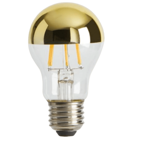 4W LED lemputė, E27, aukso sp., 2700K, dimeriuojama