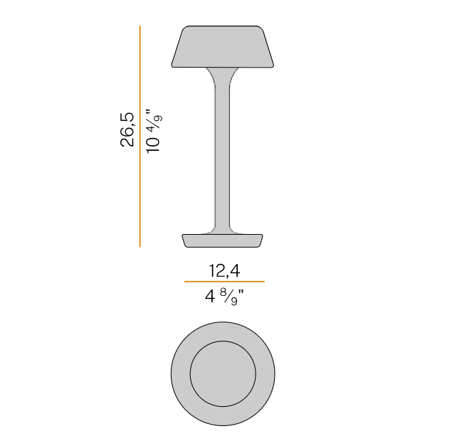2W LED įkraunamas stalo šviestuvas FIREFLY IN THE SKY, juodas, 2700K, IP65, dimeriuojamas