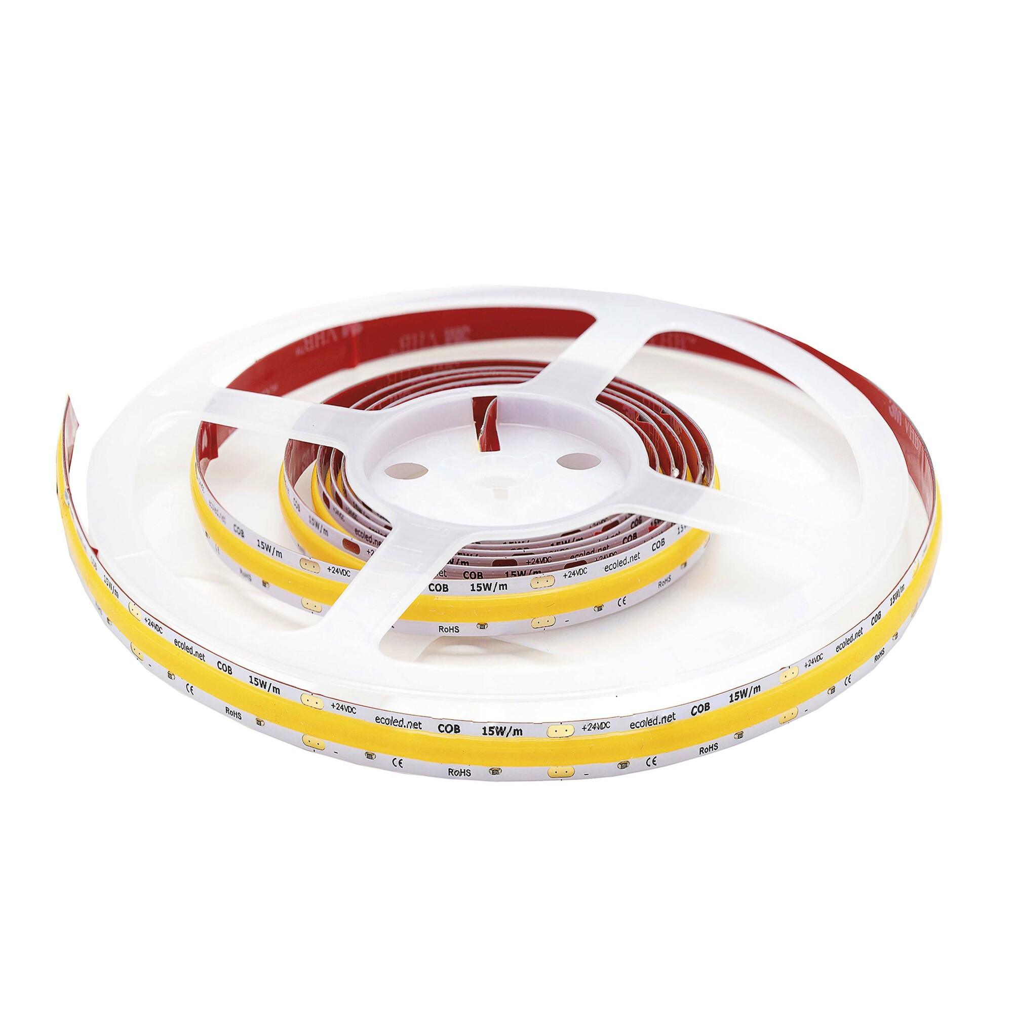 15W/m COB LED juosta, 24V, 480LED/m, 3000K, 5m - Image 3
