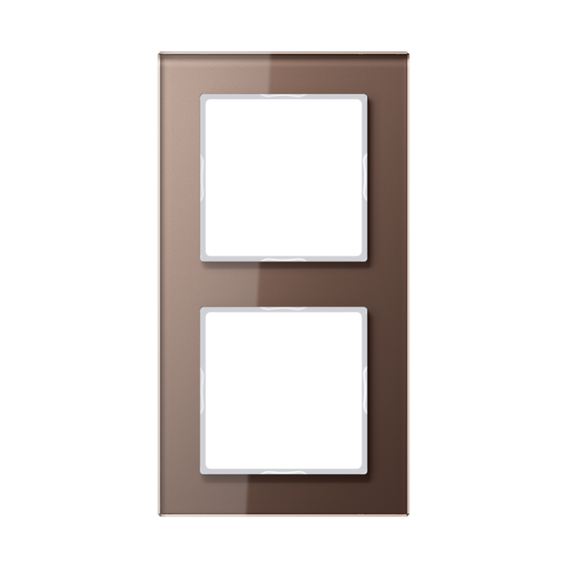 Dvigubas apdailos rėmelis A CREATION, stiklinis, mocha sp.
