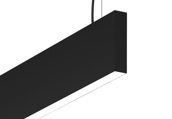 50W LED pakabinamas linijinis šviestuvas PROFILITE 35, juodas, 3000K, 3081mm