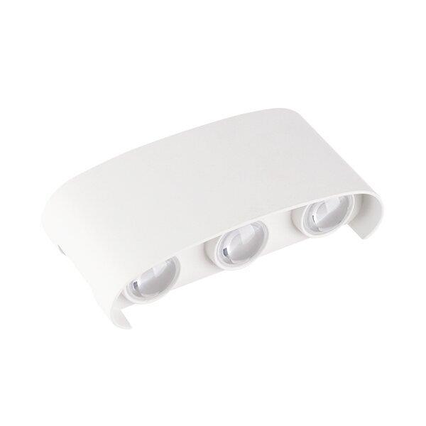 6W LED sieninis lauko šviestuvas, baltas, 3000K, IP65