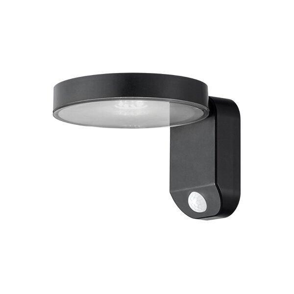 9W LED sieninis lauko šviestuvas, tamsiai pilkas, 3000K, IP44, su saulės baterija ir judesio davikliu - Image 2