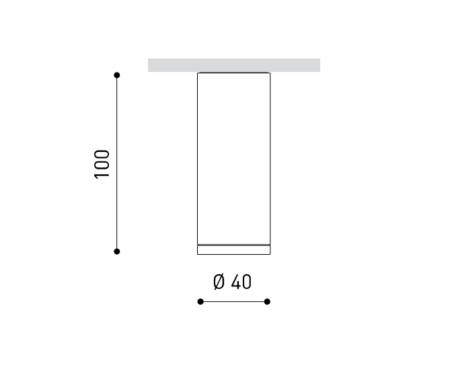 4,5W LED paviršinis šviestuvas TOP, baltas, 2700K, 20º