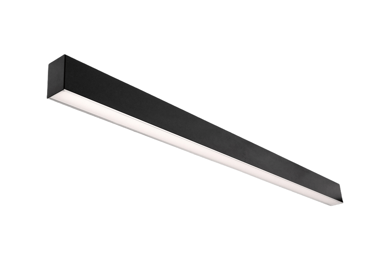 43W pakabinamas linijinis šviestuvas X-LINE SLIM L-DOWN LED COMPACT, juodas, 3000K, IP40