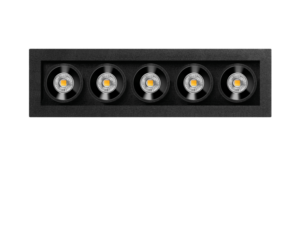 7W LED įleidžiamas šviestuvas BLACK FOSTER MICRO, juodas, 3000K, DALI