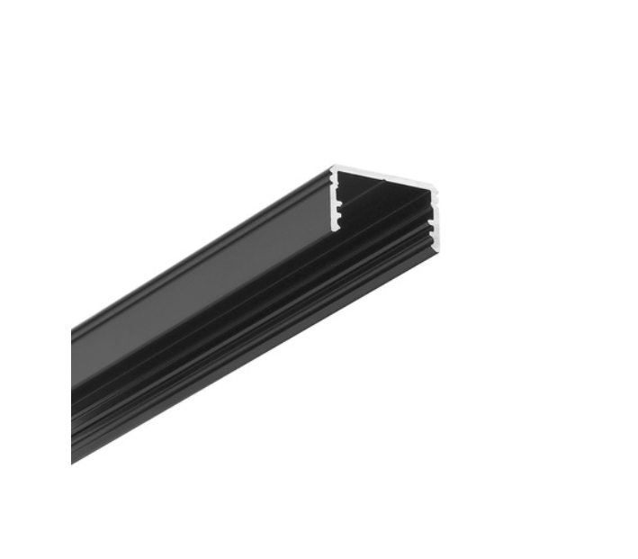 LED juostos paviršinis profilis UNI14 BC3/Y, juodas, 2m - Image 2