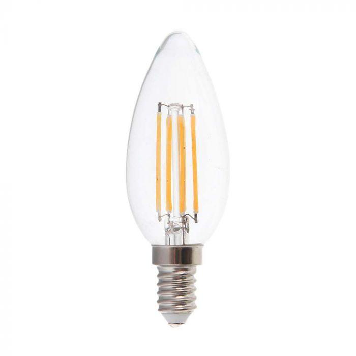 5,5W LED lemputė, E14, žvakės formos, 4000K, dimeriuojama