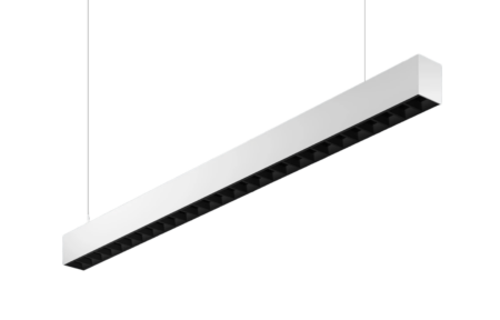 25,5W LED paviršinis/pakabinamas linijinis šviestuvas X-LINE PRO, juodas, 3000K, IP40