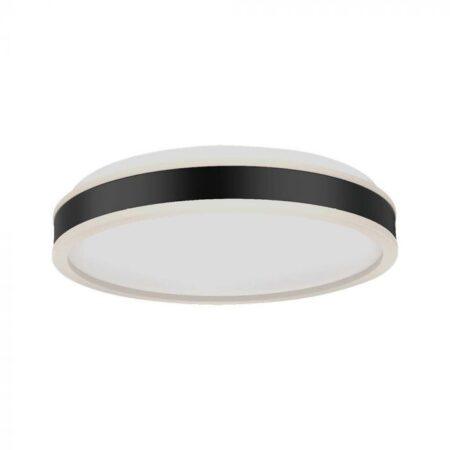 18W LED paviršinis šviestuvas, juodas, 4000K
