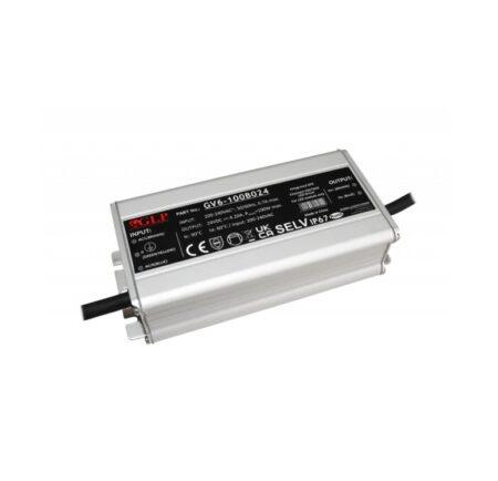 100W LED maitinimo šaltinis GV6-100, 24V, IP67