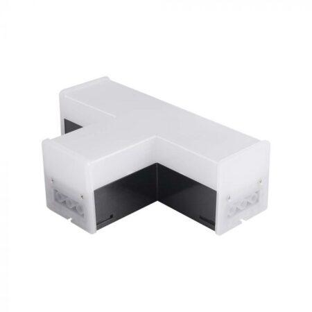 10W LED T formos linijinio šviestuvo sujungimas, juodas, 4000K