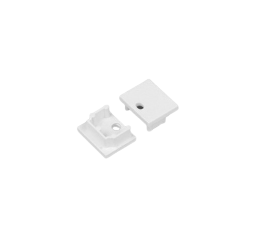 LED juostos profilio PLANE14 užbaigimai, balti, 2vnt.