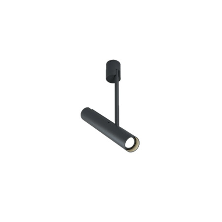 9W LED paviršinis pakreipiamas šviestuvas POP P12D, juodas, 3000K