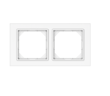 Rėmelis QUADRUM QR 1000 FIT LINE, 2 vietų, baltas