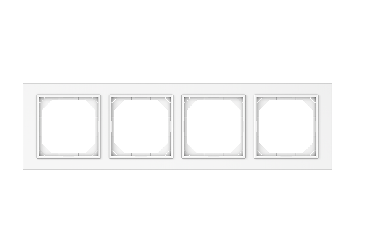 Rėmelis QUADRUM QR 1000 FIT LINE, 4 vietų, baltas - Image 2