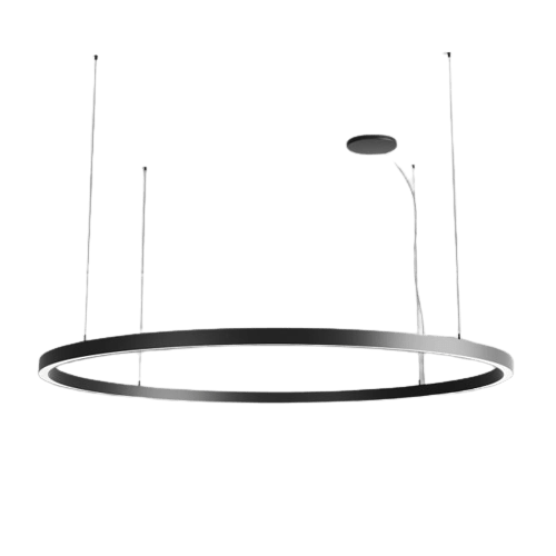 120W LED pakabinamas šviestuvas XAMBIT, juodas, 3000K - Image 2
