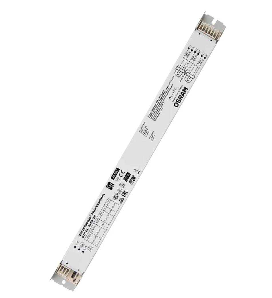 Elektroninis valdiklis QUICKTRONIC PROFESSIONAL DL, skirtas fluorescencinėms (FL ir CFL) lempoms