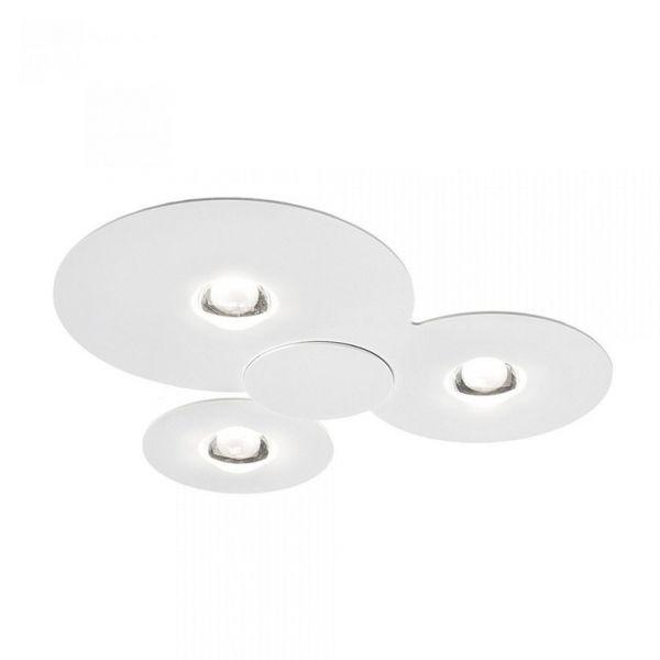 3x15W LED paviršinis šviestuvas BUGIA MEGA, baltas, 3000K, dimeriuojamas