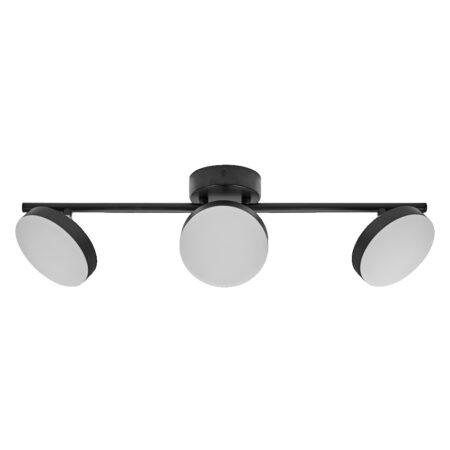 16W LED paviršinis šviestuvas SPOT MOON, juodas, 3000K