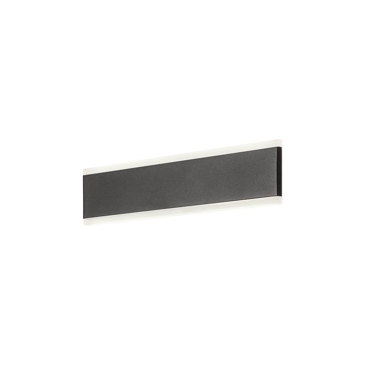 16W LED sieninis šviestuvas RAIL, juodas, 3000K, 01-2299