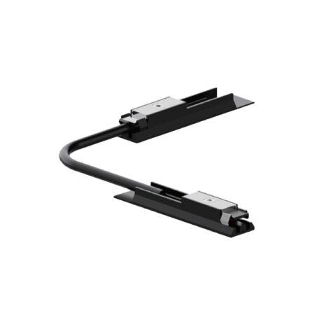 Lanksti elektrinė/mechaninė jungtis, skirta magnetiniam bėgeliui SLIM MAGNETIC, 48V, juoda, 02/0507