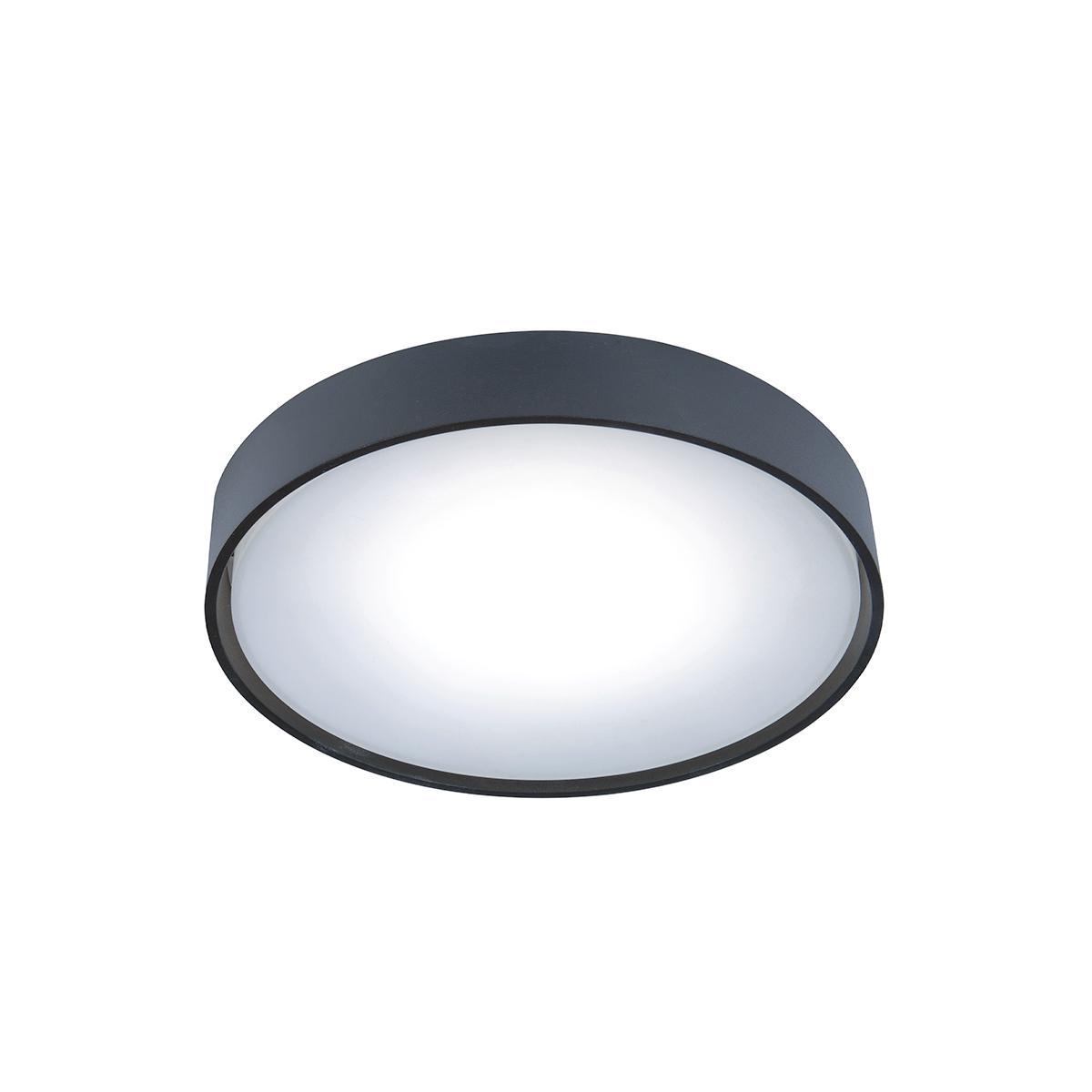 10W LED plafonas IBIZA, tamsiai pilkas, 3000K, IP65, 4298800